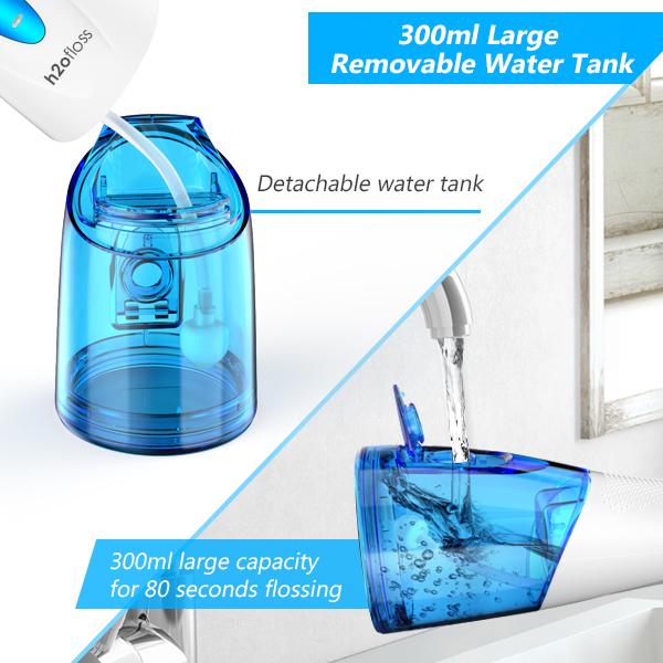 Вода зубоврачебное Flosser Electric бесшнуровая, перезаряжаемые портативная машинка устное Irrigator IPX7Waterproof для домашнего перемещения, 5 режимов и 6 двигателя t