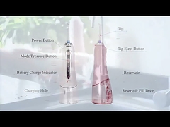 FCC Flosser d' eau sans fil, jet d' eau à batterie domestique